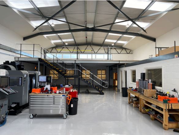 mezzanine and office in warehouse