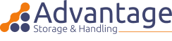 Advantage Storage and Handling logo for UK mezzanine floors, racking, fit-outs and workplace storage solutions